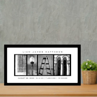 "リアム"カスタム文字 フォトプリント           