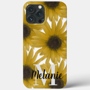リアリスティックなひまわりのパターン名 iPhone 13 PRO MAXケース