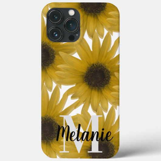 リアリスティックなひまわりのパターン名 Case-Mate iPhoneケース (裏面)