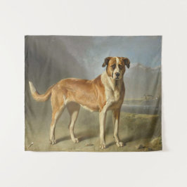 リアリスティックな犬の肖像画アート タペストリー