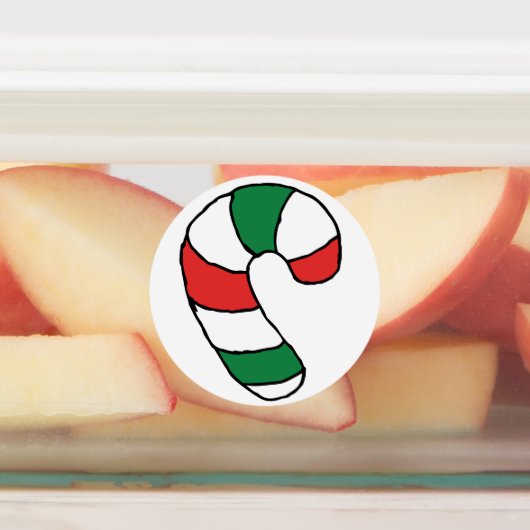 リアリスティックキャンディーケインスケッチキャンディーケインスケッチ ラベル (貼付)