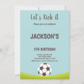 リアリスティックグリーンフィールドパーティーテーマ 招待状 (正面)