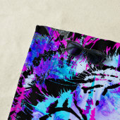 リアリスティックグレーパープルタイガーヘッドビーチタオル ビーチタオル (インサイチュ)