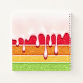 リアリスティックケーキレシピノート ノートブック (裏面)