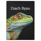 リアリスティックパーソナライズされたトカゲ クリップボード (裏面)
