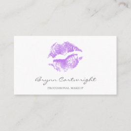 リアリスティックパープルキスプリント唇メイクアップ 名刺