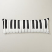 リアリスティックピアノ鍵のパーソナル化可能な音楽 ボディピロー (裏面)