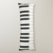 リアリスティックピアノ鍵のパーソナル化可能な音楽 ボディピロー (裏面 (縦))