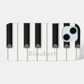 リアリスティックピアノ鍵カスタムミュージシャン Case-Mate iPhoneケース (裏面 (横))