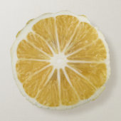 リアリスティックレモンスライスラウンドアクセント装飾用クッション ラウンドクッション (裏面)