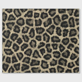 リアリスティック・ゲパード、レオパード・ファー・パターン、野生生物Wr ラッピングペーパー (フラット)