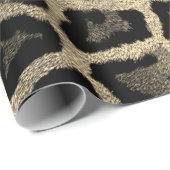 リアリスティック・ゲパード、レオパード・ファー・パターン、野生生物Wr ラッピングペーパー (ロールコーナー)