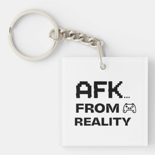 リアリティからAFK 面白い キーホルダー (正面)