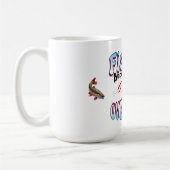 リアリティは過大評価されているので釣りをしています コーヒーマグカップ (左)