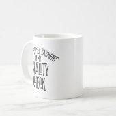 リアリティチェックコーヒーマグ コーヒーマグカップ (正面左)