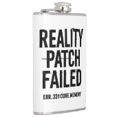 リアリティパッチの失敗 – エラータイポグラフィ フラスク (右)