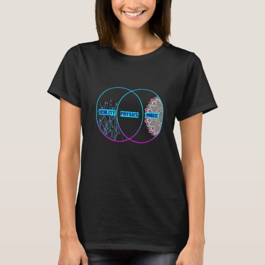 リアリティピージック魔法量子整備士サイエンスPhy Tシャツ (正面)