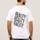 リアリティ・ディストーション・タイポグラフィ Tシャツ (裏面)