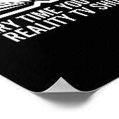 リアリティTV番組を見るたびに本がひとつ死ぬ ポスター (角)