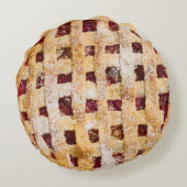 リアルおもしろいルッキングさくらんぼパイ ラウンドクッション (裏面)