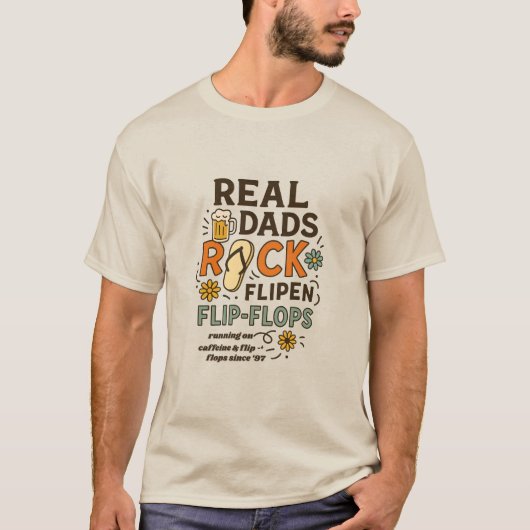 リアルおやじロックサンダル Tシャツ (正面)