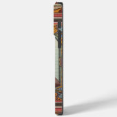 リアルでかわいいシャム猫のカラフルな花枠 Case-Mate iPhoneケース (裏面 / 左)