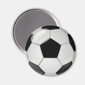 リアルでクールなサッカーボール マグネット (正面/裏面)