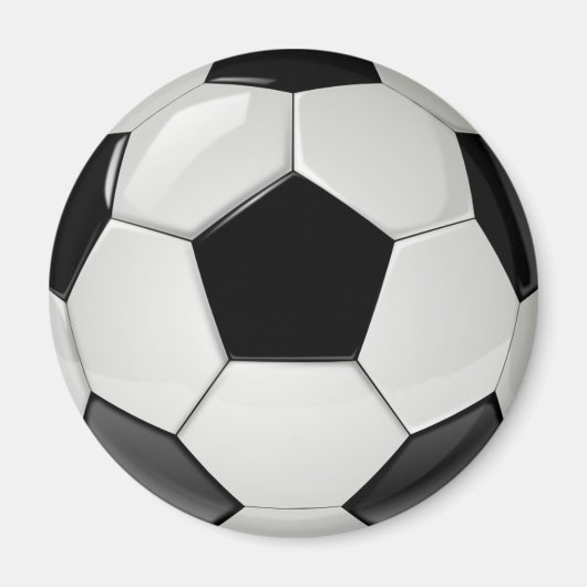 リアルでクールなサッカーボール マグネット (正面)