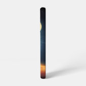 リアルなグレーのマウスのアートワークの白熱［赤熱］光を放つカラー SAMSUNG GALAXYケース (左側面)