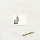 リアルなコッカティエルポートレートバードイラストレーション ポストイット (デスク上)