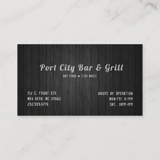 リアルなシェフのナイフ 名刺 (裏面)