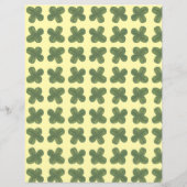 リアルなシャムロお洒落ックスのパターンスクラップブック (裏面)