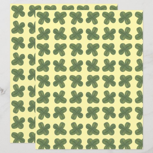 リアルなシャムロお洒落ックスのパターンスクラップブック (正面/裏面)