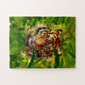 リアルなジャングルタイガーパズル – タイガー ジグソーパズル (横)