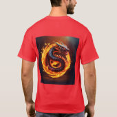 リアルなスネークドラゴンT-SHRT Tシャツ (裏面)