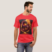 リアルなスネークドラゴンT-SHRT Tシャツ (正面フル)