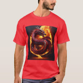 リアルなスネークドラゴンT-SHRT Tシャツ (正面)