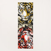 リアルなタイガーヨガマット – 野生生物大きな猫 ヨガマット (裏面)