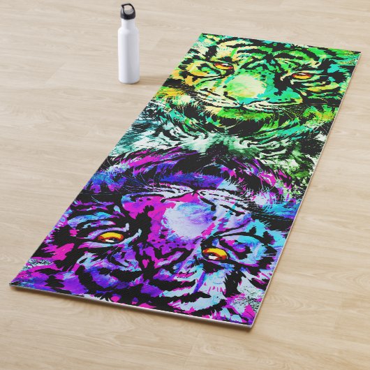 リアルなタイガーヨガマット – 野生生物大きな猫 ヨガマット (インサイチュ)