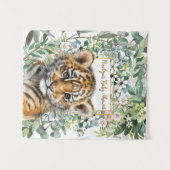 リアルなタイガー男女兼用カッブ赤ちゃん タペストリー (正面(横))