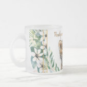 リアルなタイガー男女兼用カッブ赤ちゃん フロストグラスマグカップ (左)