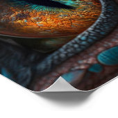 リアルなドラゴンアイ ポスター (角)