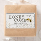 リアルなハチ付きハニカム出荷ラベル ラベル (インサイチュ)