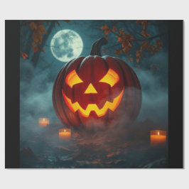 リアルなハロウィンのカボチャギフト包装 - 限定 ラッピングペーパー