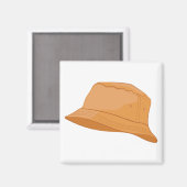 リアルなバケットハット マグネット (正面/裏面)