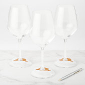 リアルなバケットハット ワイングラスタグ (セット)