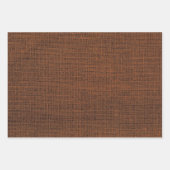 リアルなバ素朴ラップ金ゴールド、チョコレート&トープ ラッピングペーパーシート (正面3)