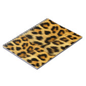 リアルなヒョウの毛皮のプリントアクセサリー – トレンディー ノートブック (左側)