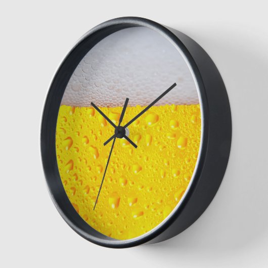 リアルなビール 壁時計 (傾斜)
