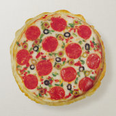 リアルなピザ枕 ラウンドクッション (裏面)